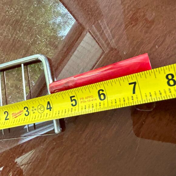 Vintage Red Swirled Bakelite Cheese Cutter, Cake Cutter Slicer Mid-Century - Picture 7 of 9